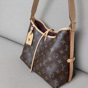 👜✨Louis Vuitton Carryall MM Shoulder Bag With Pouch